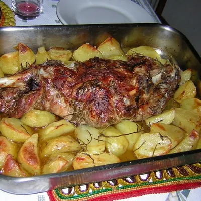 Agnello al forno con patate