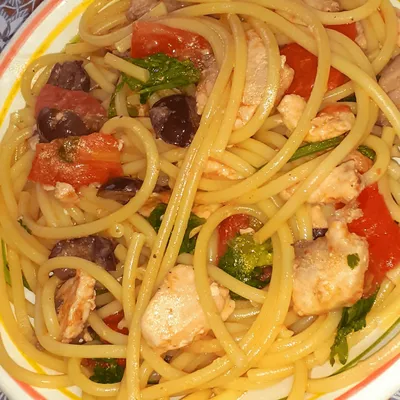 Bucatini al sugo di pesce spada