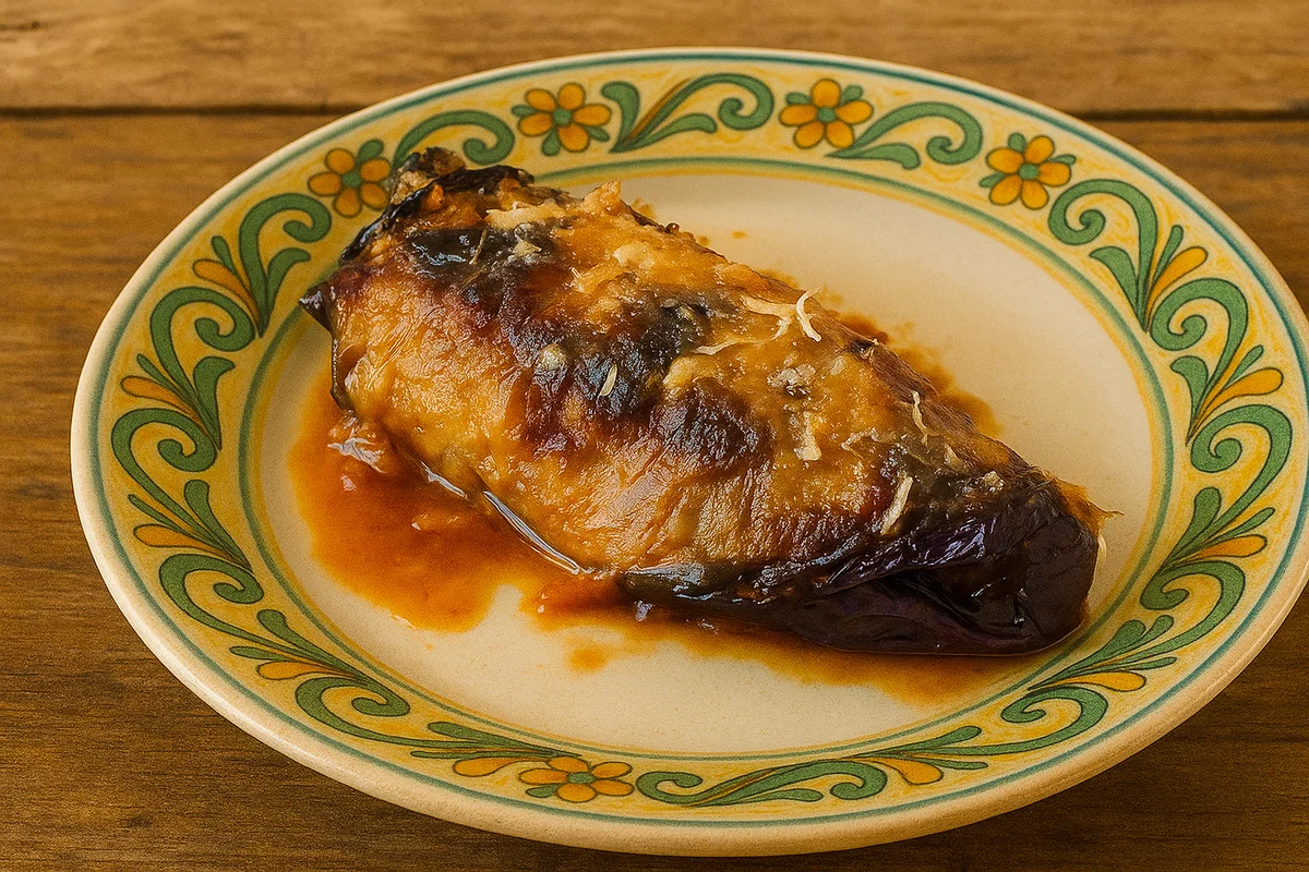 Aubergine cannelloni filled with Sicilian ragù