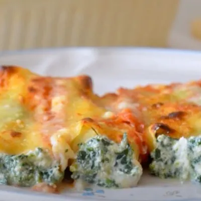 Cannelloni ricotta e spinaci alla siciliana