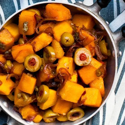 Caponata di zucca gialla