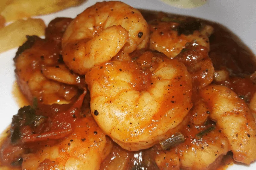 Gamberetti in salsa piccante