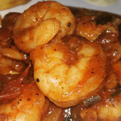 Gamberetti in salsa piccante