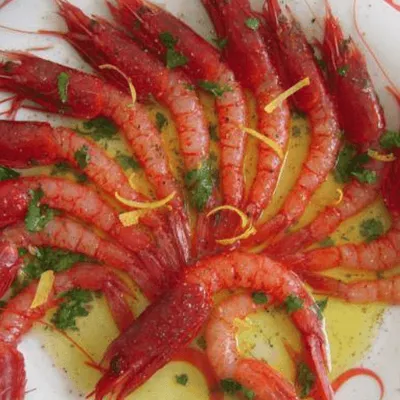 Gamberetti marinati crudi