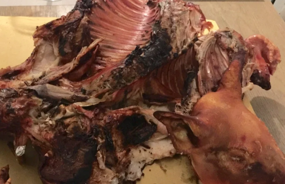 Maialino alla brace