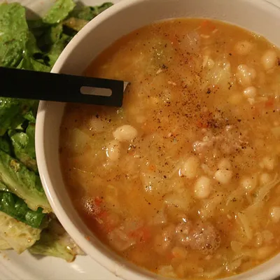 Minestra di cavolo e fagioli
