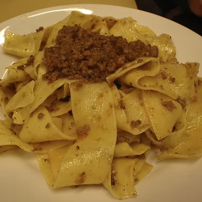 Pappardelle al sugo di coniglio