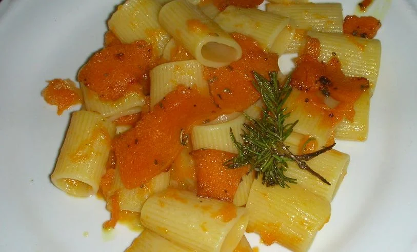 Pasta con la zucca