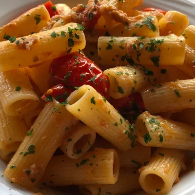 Pasta con tonno e pomodorini Pachino