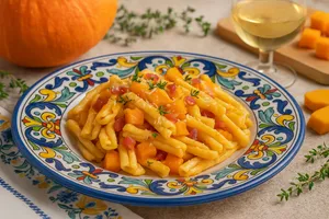 Pasta con zucca e speck: un abbraccio autunnale dal sapore siciliano