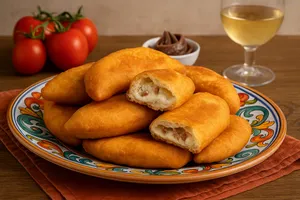 Pizze imbottite con tuma: un antipasto rustico e irresistibile