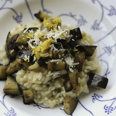 Risotto con le melanzane