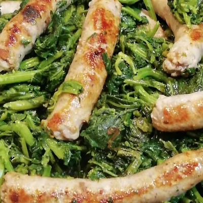 Salsiccia arrosto con qualeḍḍu