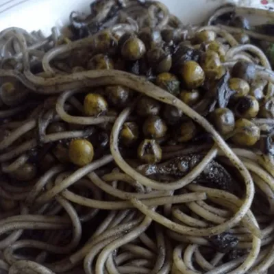 Spaghetti with cuttlefish ink
