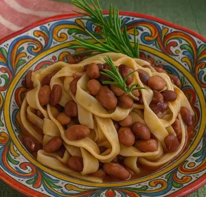 Tagliatelle al finocchietto selvatico con fagioli badda: sapore autentico delle Madonie