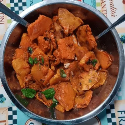 Zucca in agrodolce (ficatu dî sette cannola)